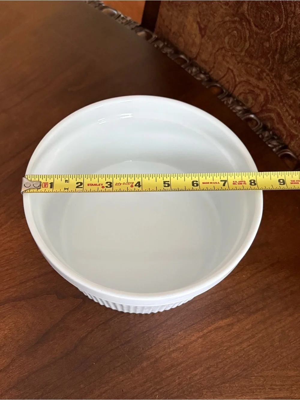 Set of 3 Vintage Pier 1 Ceramic Soufflé Bowls - Assorted Sizes 5”, 6.75” & 8”